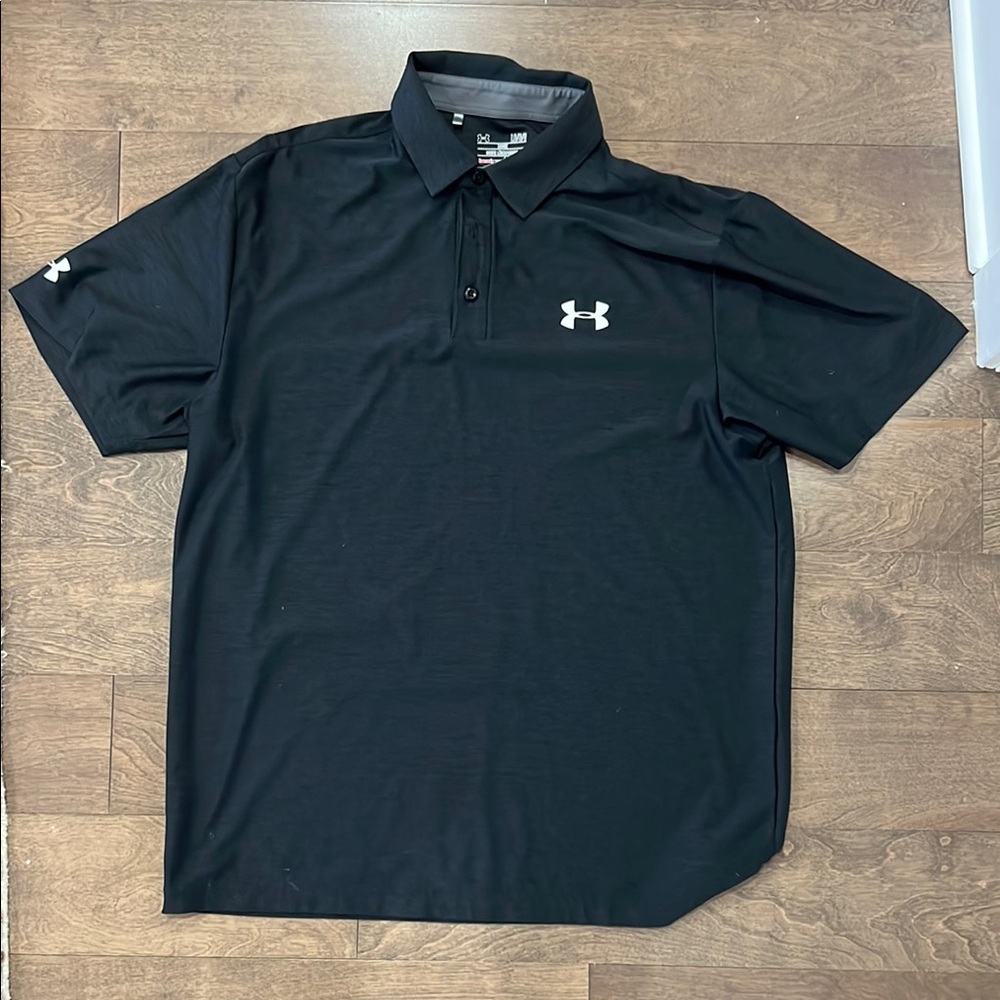 Under Armour Men's Black Polo Shirt